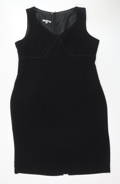 Preloved Marks and Spencer Black Sleeveless Women's Jumper - Front