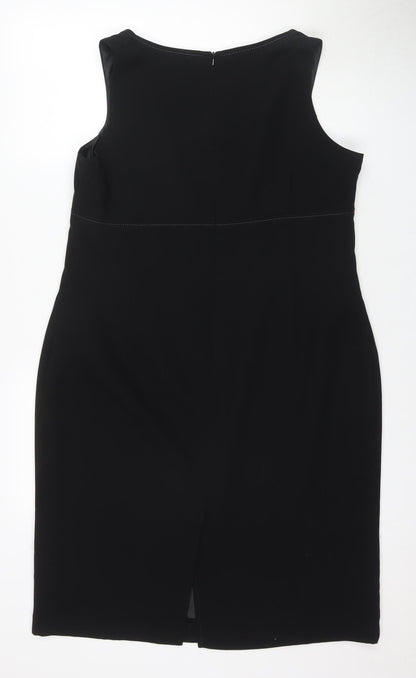 Preloved Marks and Spencer Black Sleeveless Women's Jumper - Back