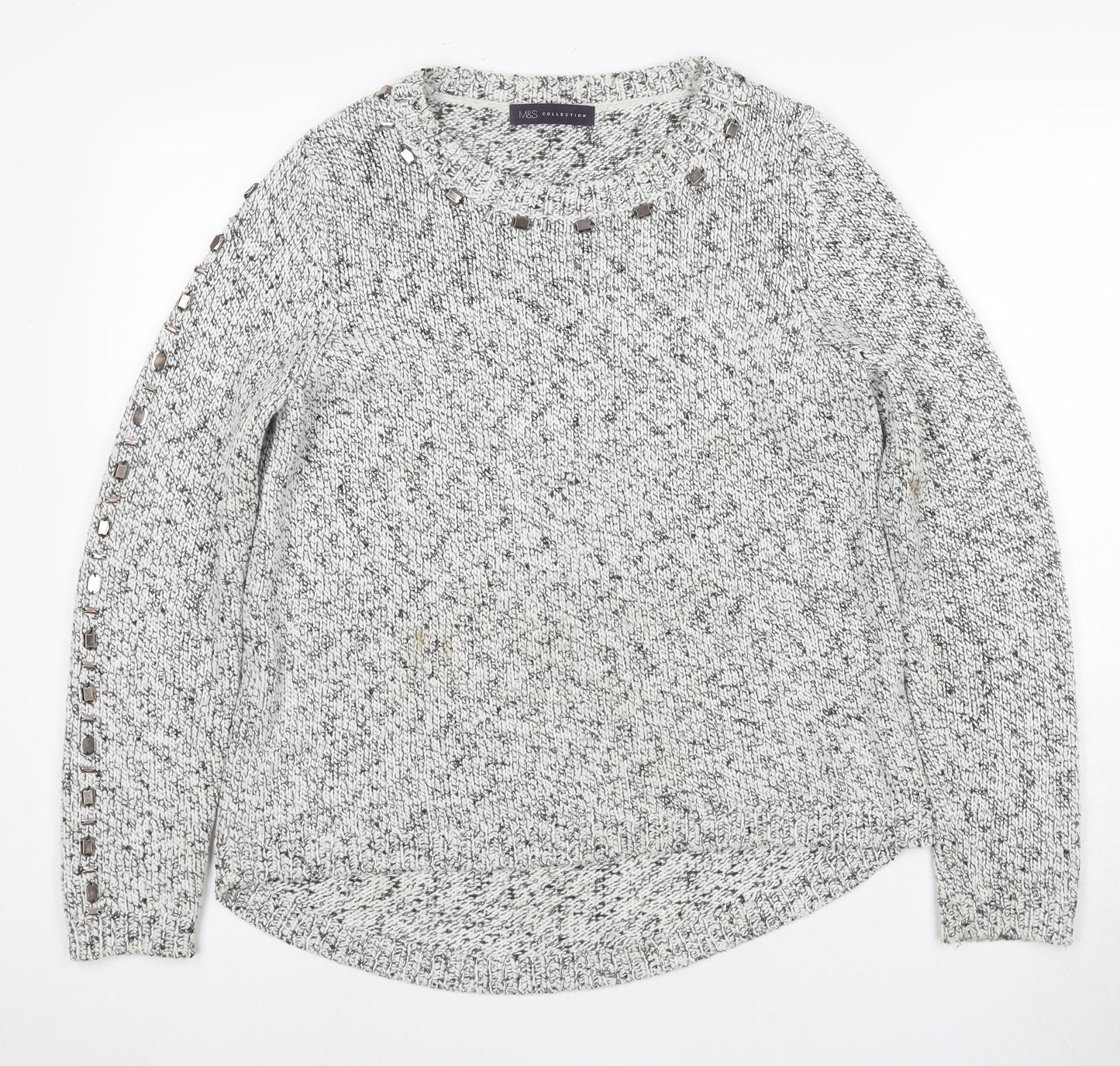 Marks and Spencer Women's Grey Jumper Size 14