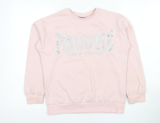 Pineapple Girls Pink Pullover Sweatshirt 12-13 Years