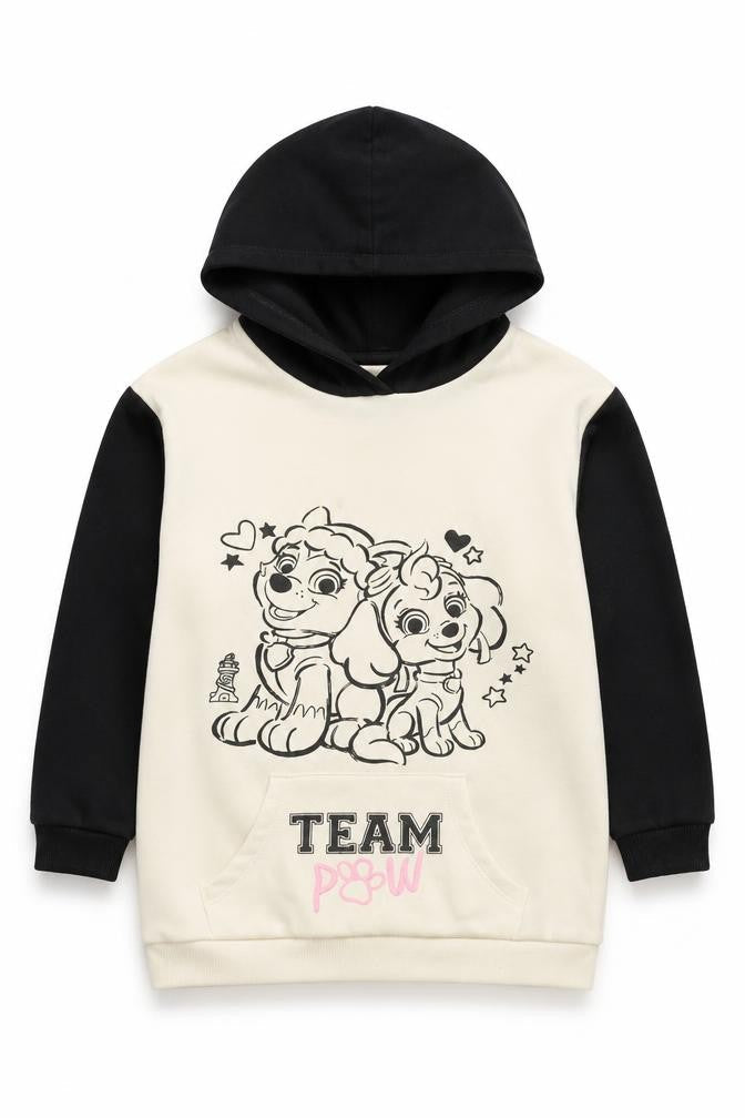 Nickelodeon PAW Patrol Girls Black Ivory Hoodie 7-8 Years