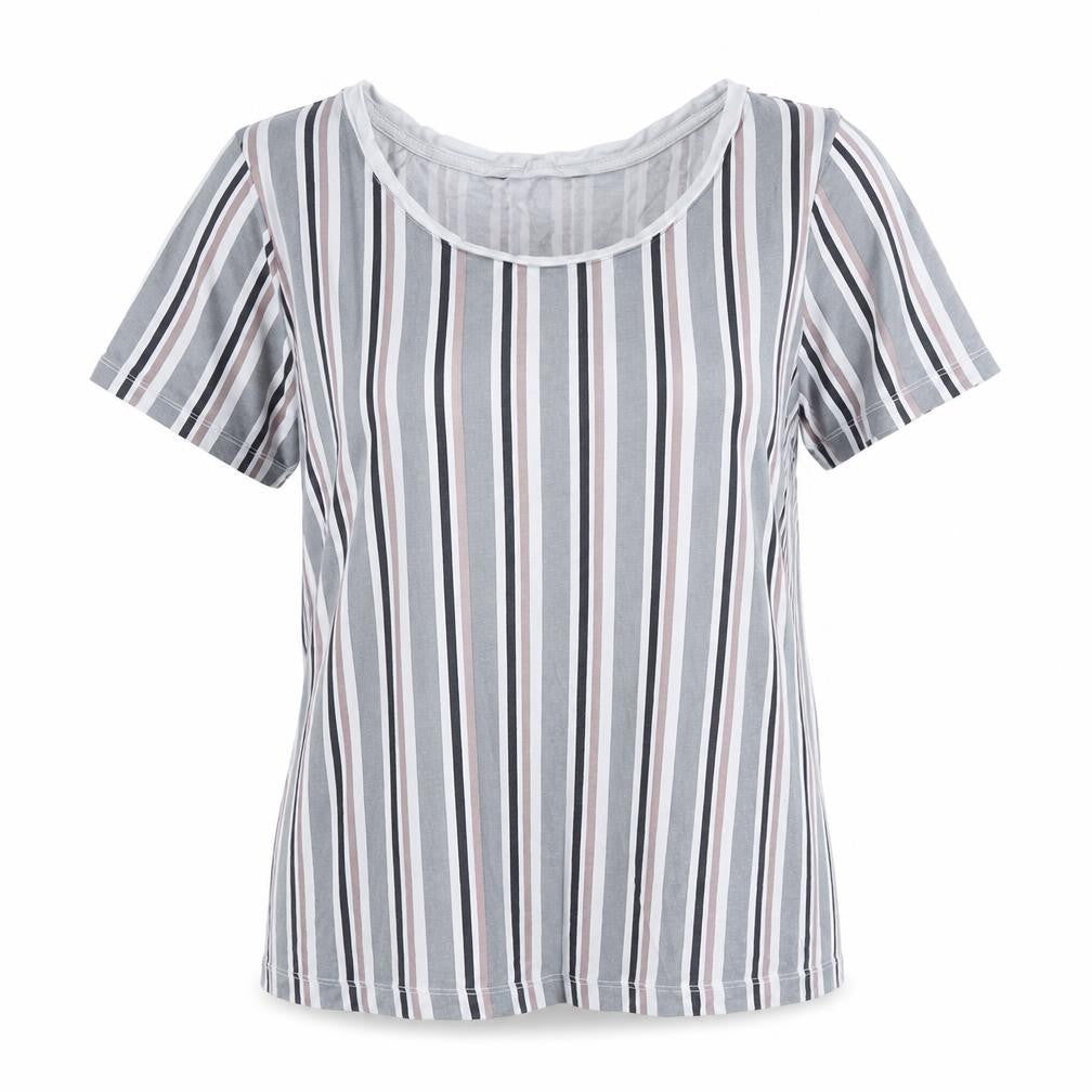 Vero Moda Women's Striped T-Shirt, M, Multicoloured