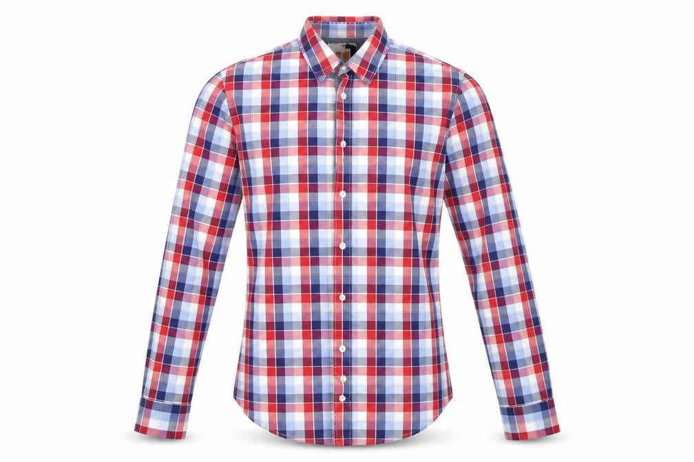 BOSS Orange Men's Multicoloured Plaid Shirt M