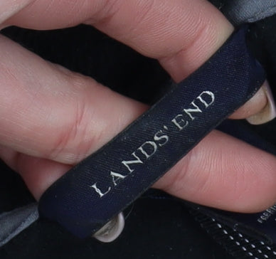 Lands' End Men's Black Fleece Pullover Sweatshirt L