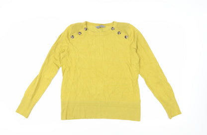 Additional front view of Principles Women's Yellow jumper, size 14