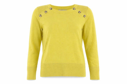 Front view of Principles Women's Yellow jumper, size 14