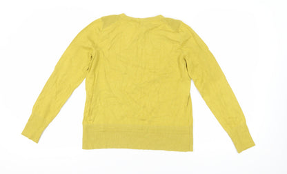 Back view of Principles Women's Yellow jumper, size 14