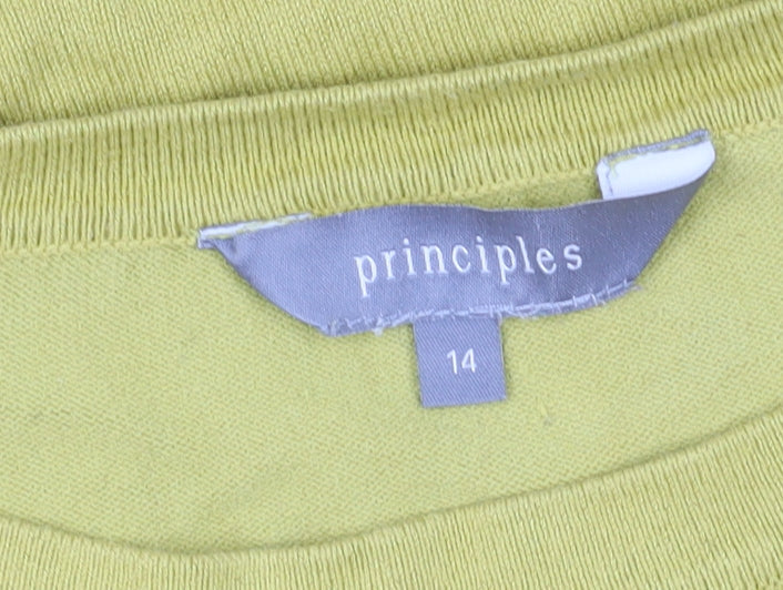 Principles Women's Yellow Pullover Jumper Size 14