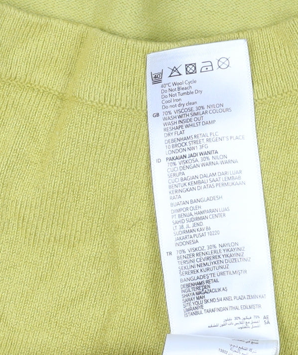 Principles Women's Yellow Pullover Jumper Size 14