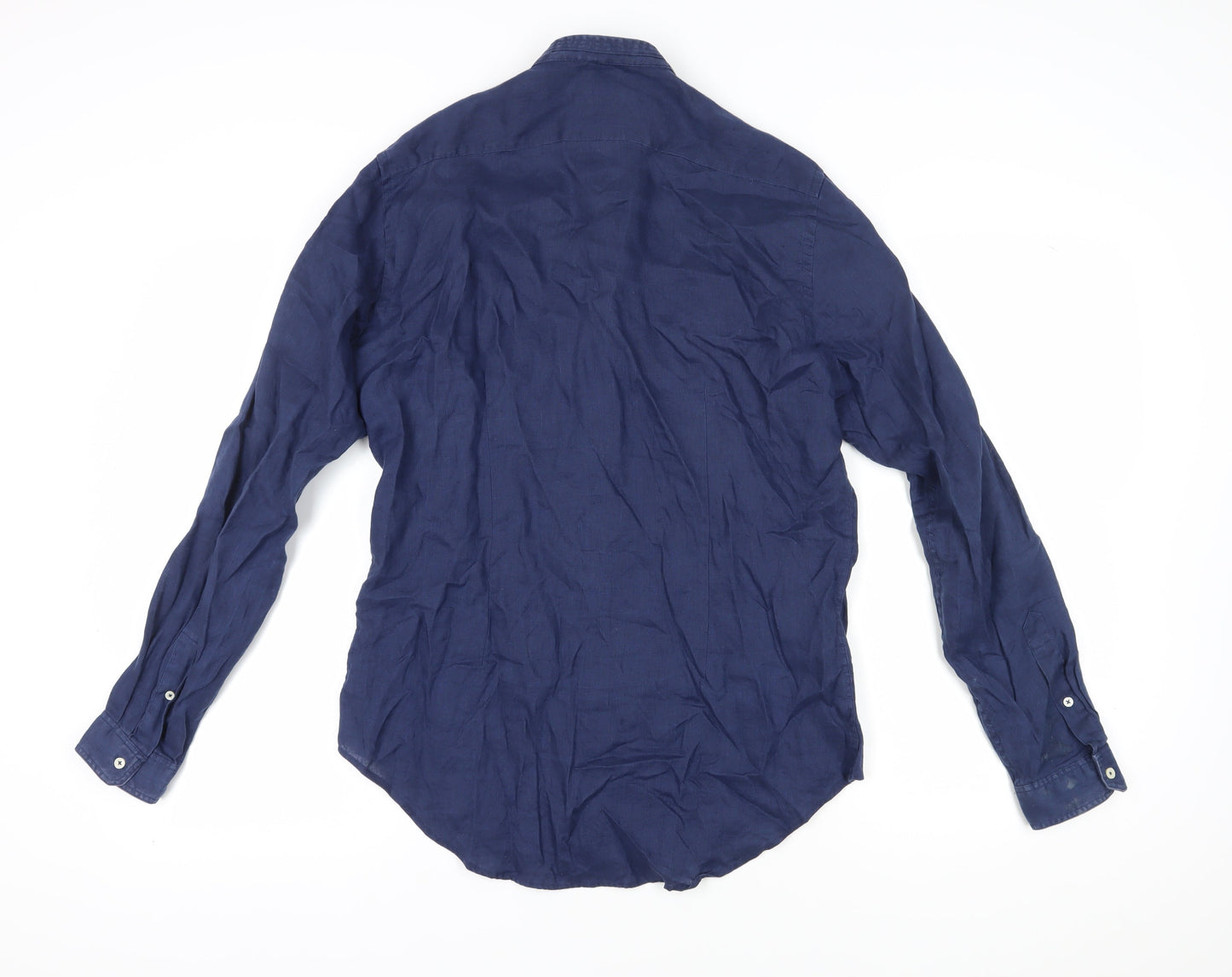 Zara Men Blue Slim Fit Button-Up Shirt