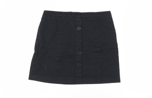 MNG Women's Black Short Pencil Skirt, Size M