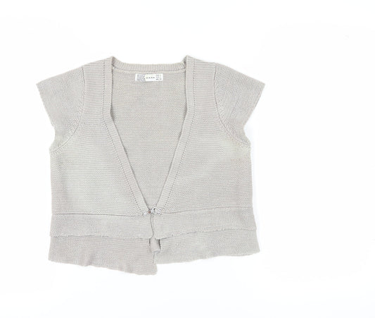 Zara Women's Beige Knit Vest - Size L
