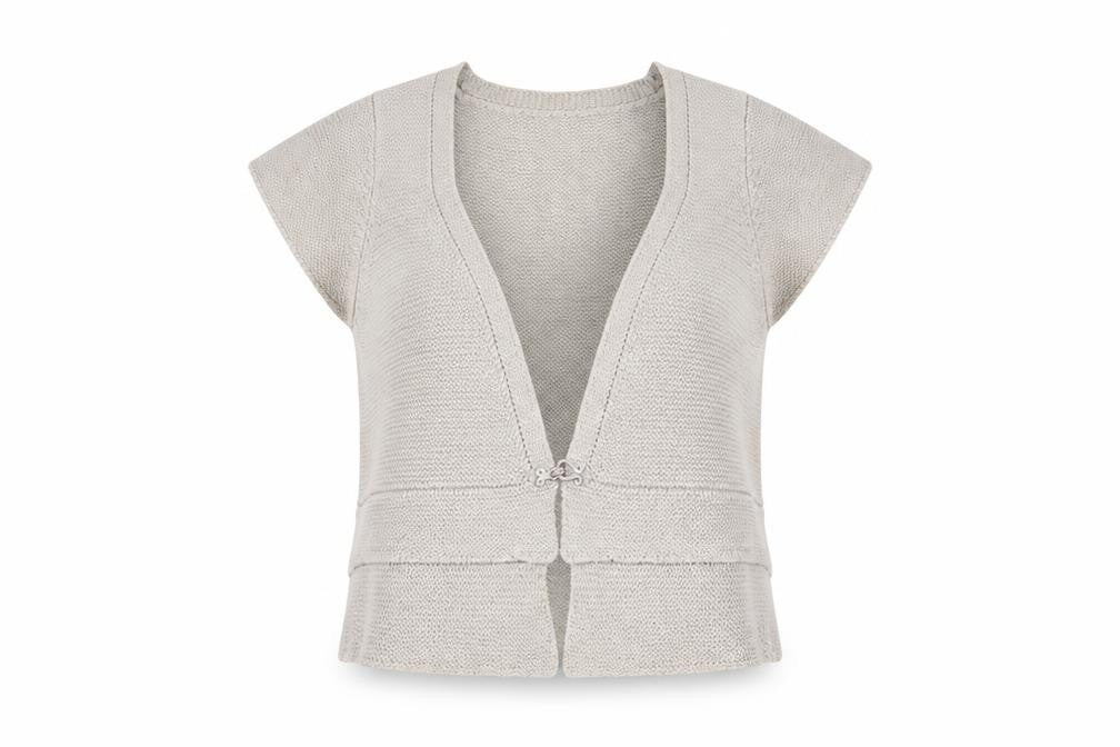 Zara Women's Beige Knit Vest - Size L
