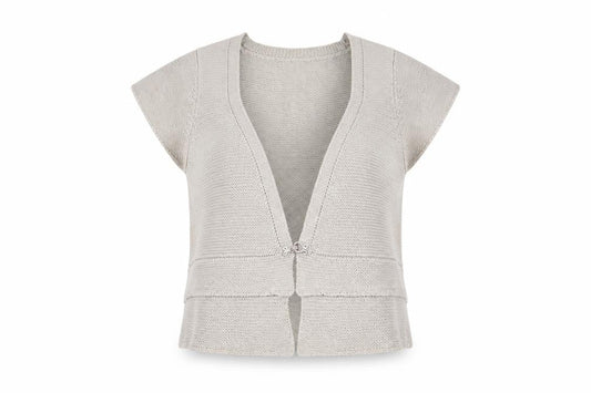 Zara Women's Beige Knit Vest - Size L