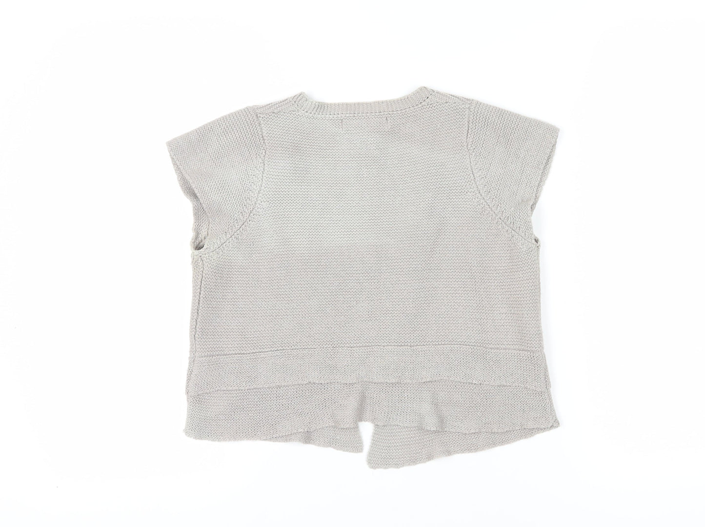 Zara Women's Beige Knit Vest - Size L