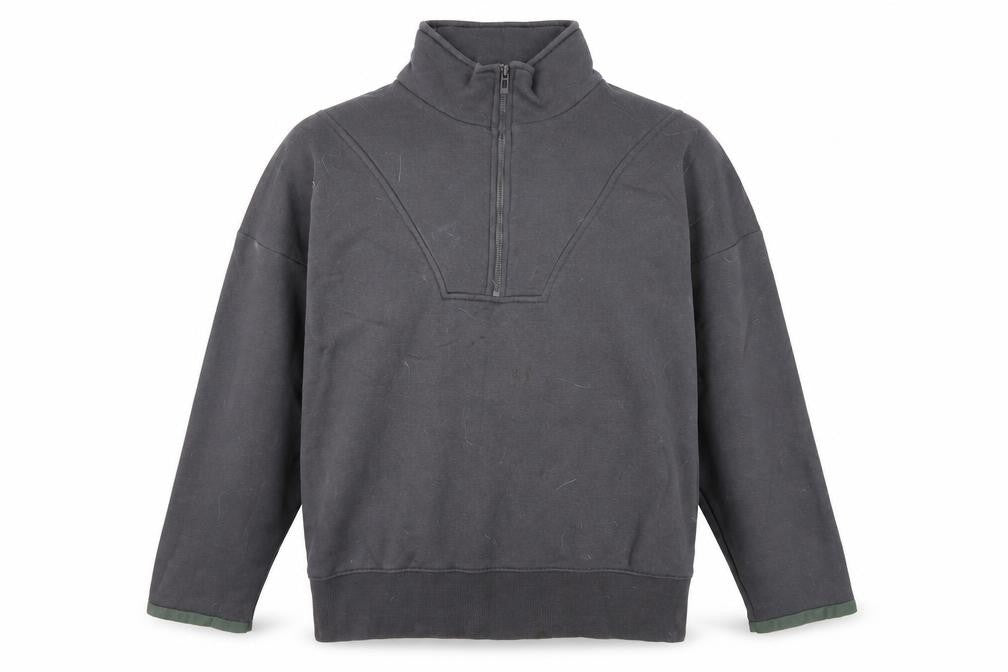 Rising Men's Black Henley Sweatshirt M