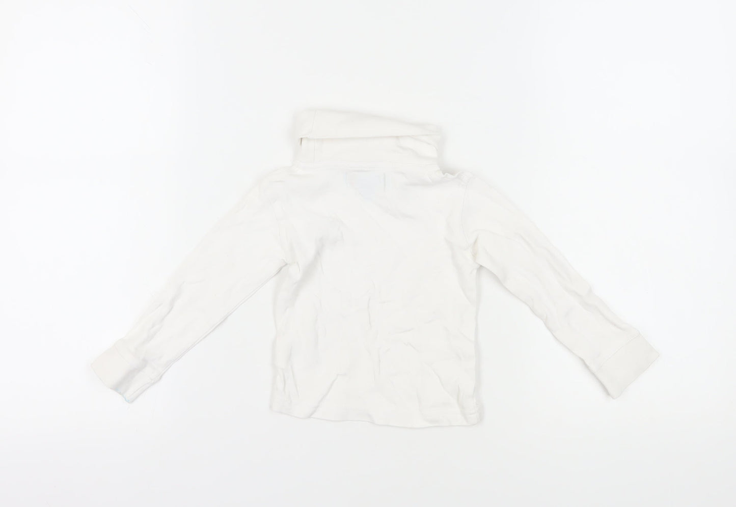 Mountain Warehouse Boys White High Neck Pullover Long Sleeve Top