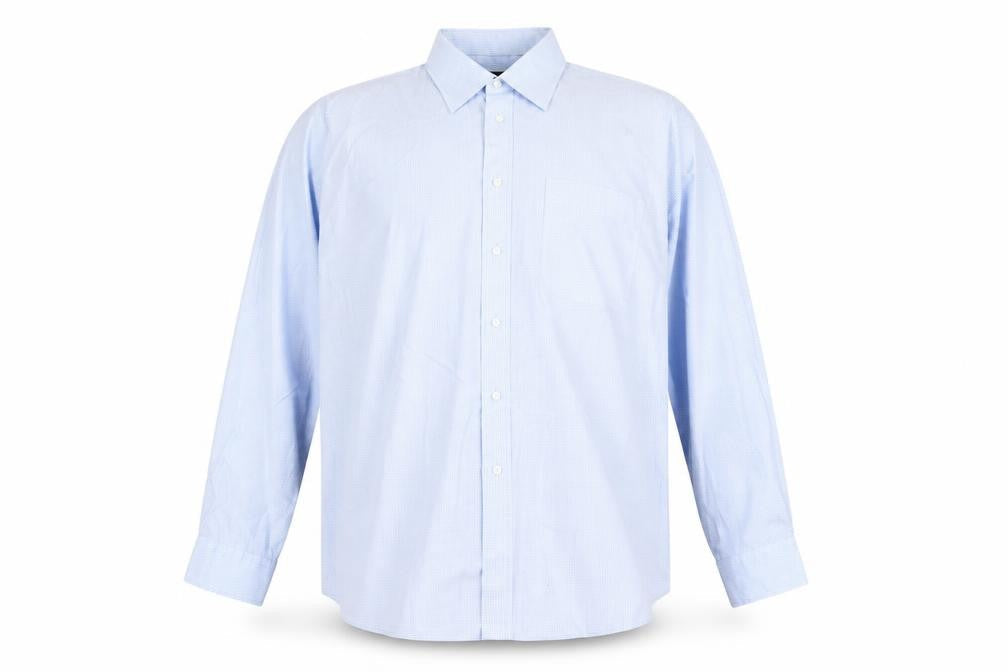 John Lewis Men's Blue Check Shirt Size 44