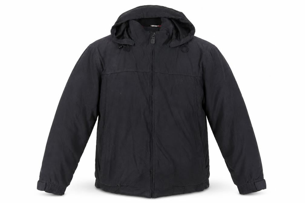 Maine New England Black Parka Jacket for Men, Size L