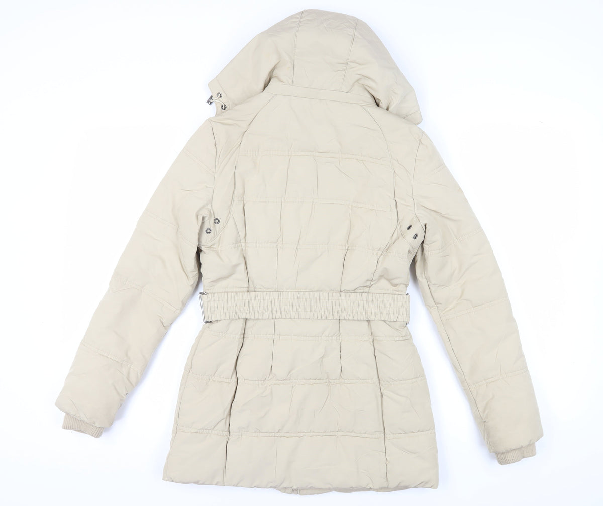 Edina Ronay Women's Beige Puffer Coat Size 10
