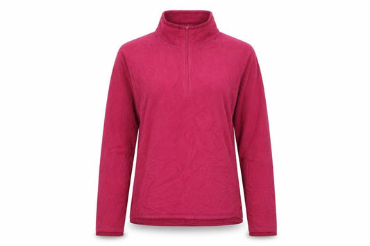 Mountain Life Women's Red Fleece Pullover Sweatshirt 10