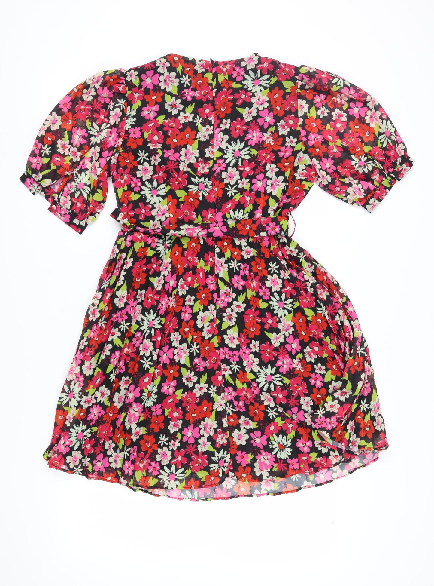 Warehouse Women Multicoloured Floral A-Line Dress Size 12