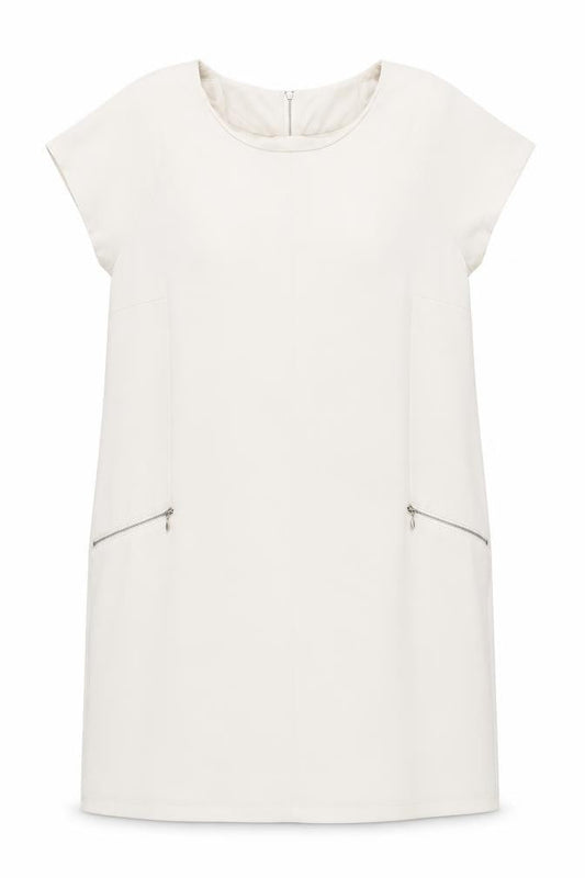 Next Women's Beige Short Shift Dress Size 10