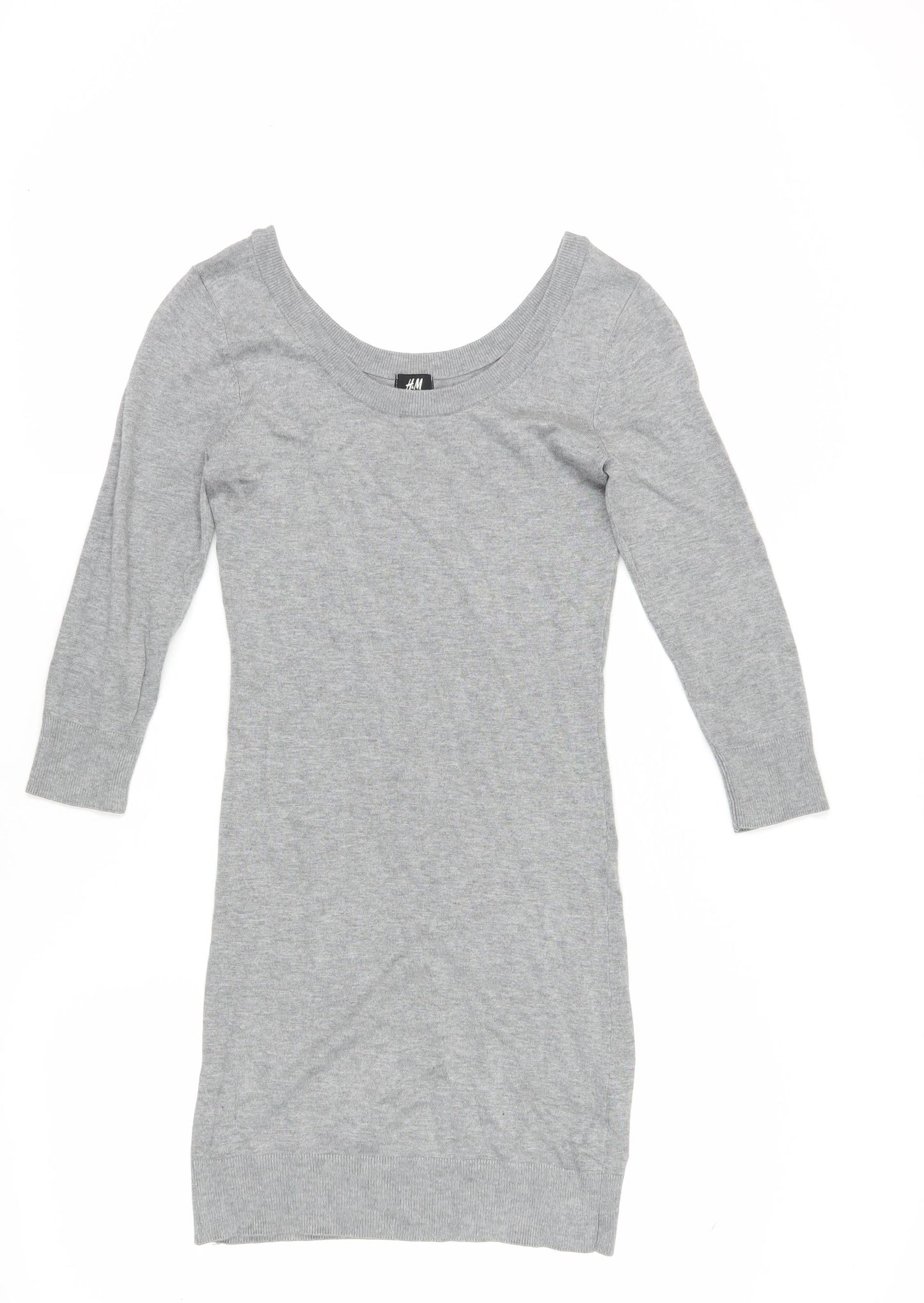 H&M Women's Grey Jumper Dress, S, Casual, Spring/Autumn