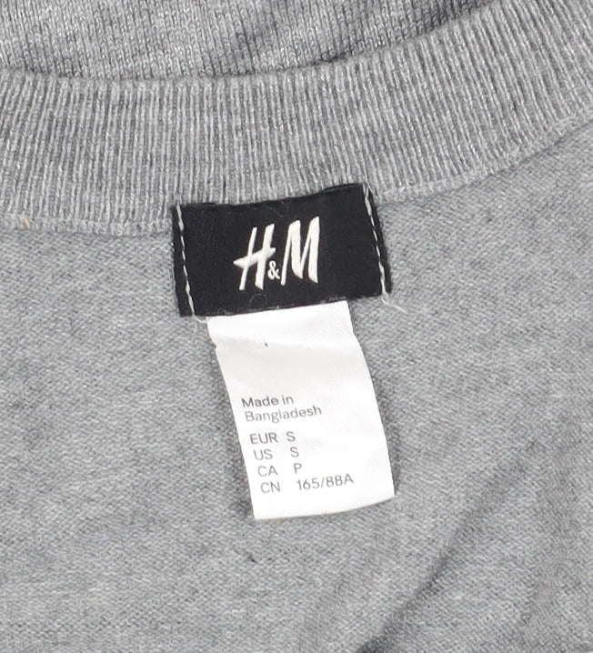 H&M Women's Grey Jumper Dress, S, Casual, Spring/Autumn