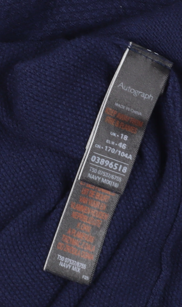 Marks and Spencer Women's Blue Shift Dress Size 18