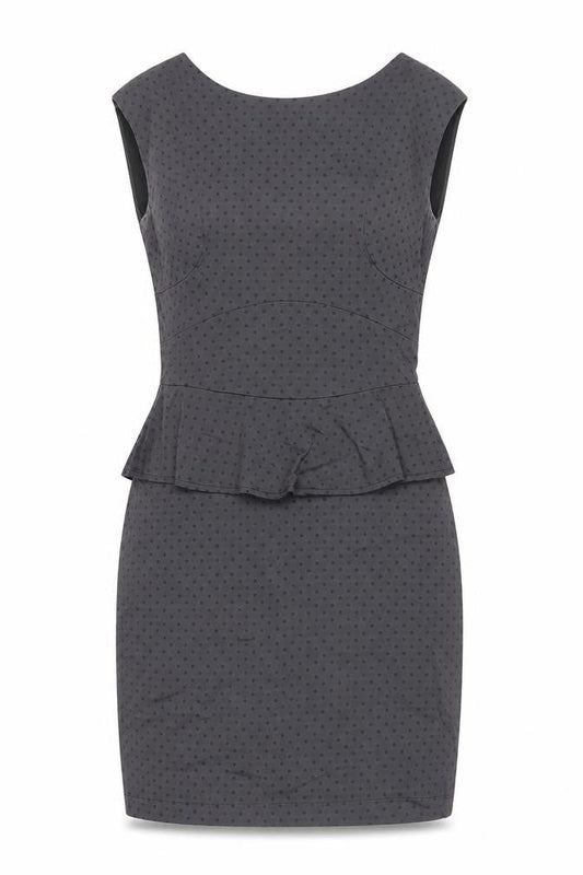 Louche Women's Black Polka Dot Sheath Dress, Size 8
