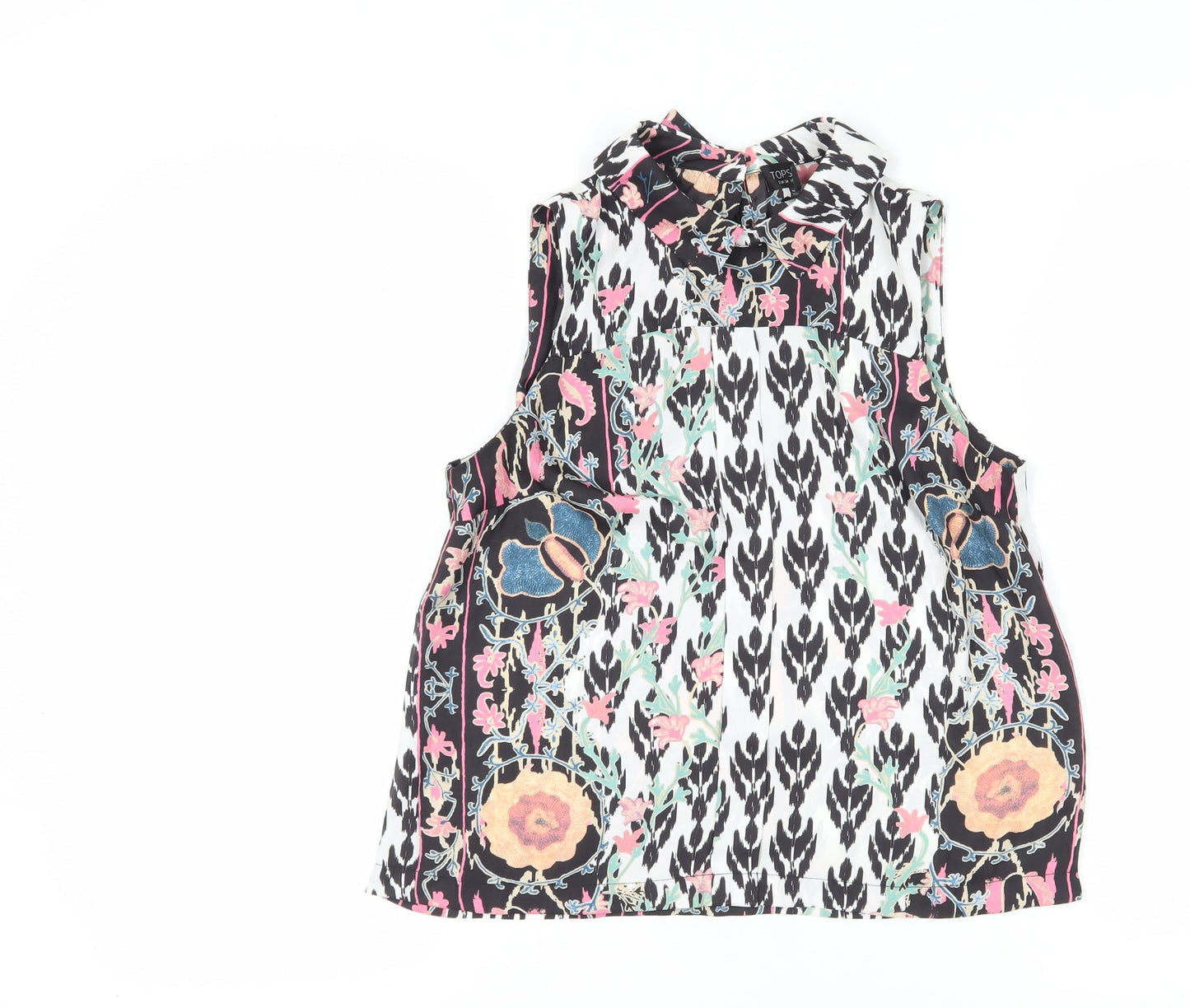 Topshop Women's Multicoloured Floral Blouse Size 6