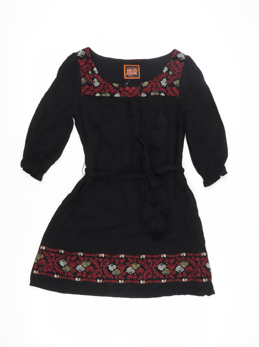 Butterfly by MW Women's Black Shift Dress Size 10