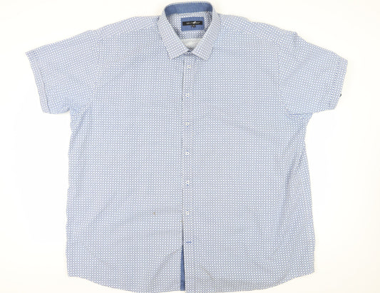 Britches Men's Blue Geometric Button-Up Shirt 3XL