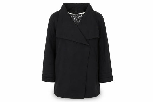 H&M Women's Black Mid-Length Coat Size 6
