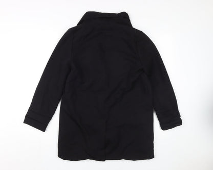 H&M Women's Black Mid-Length Coat Size 6