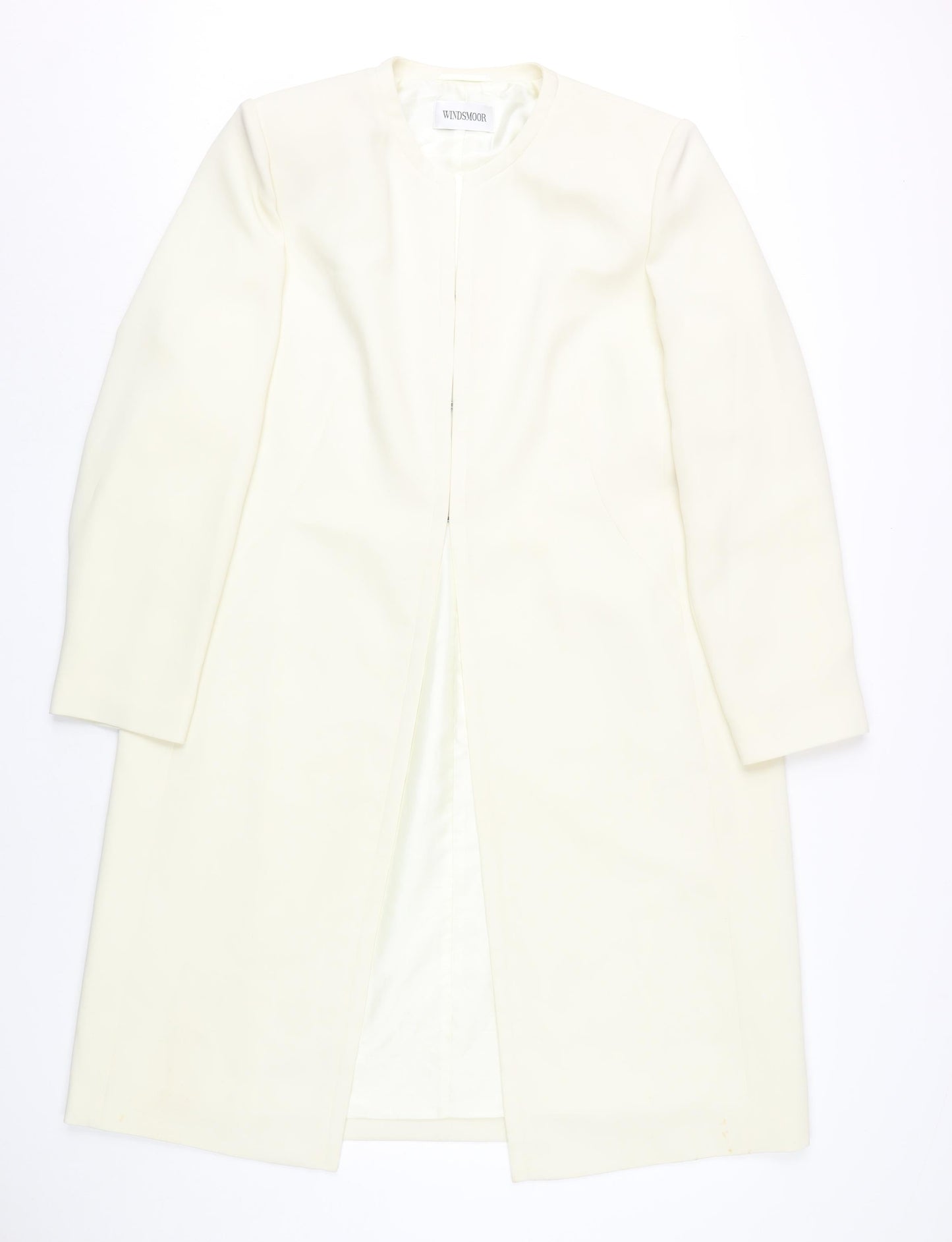 Windsmoor Women's Ivory Long Overcoat Size 16