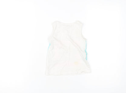 Back view of Disney girls’ 18-24m multicoloured tank with minnie mouse graphic