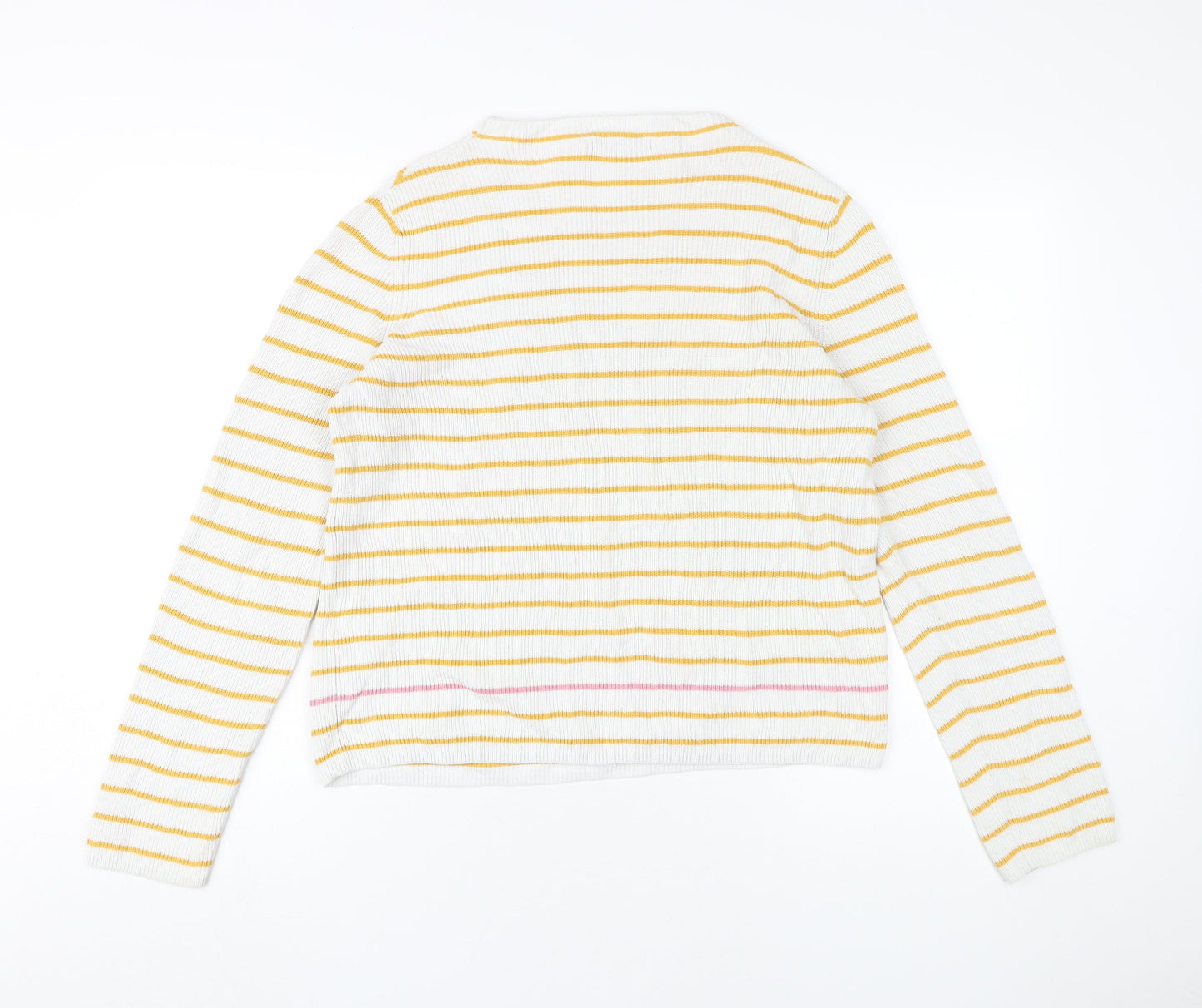 Pieces Women's Multicoloured Striped Pullover, S