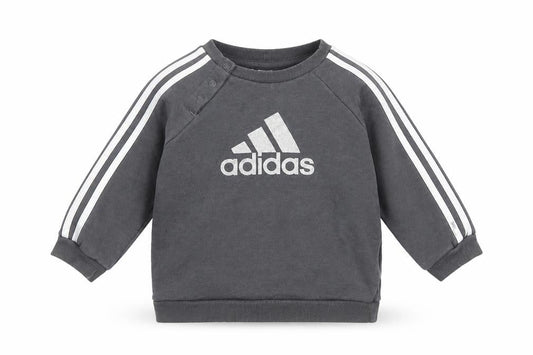 Adidas Unisex Baby Grey Long Sleeve T-Shirt 12-18 Months