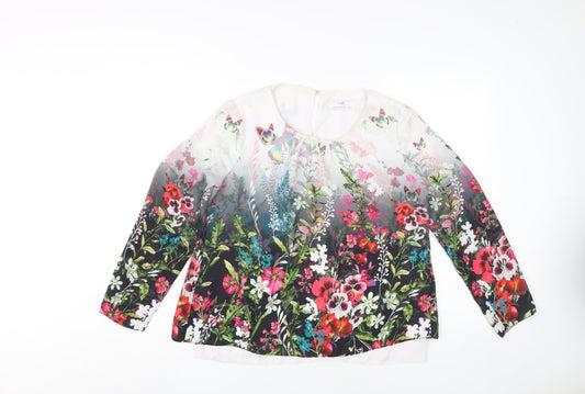 Wallis Women's Multicoloured Floral Blouse, Size 8