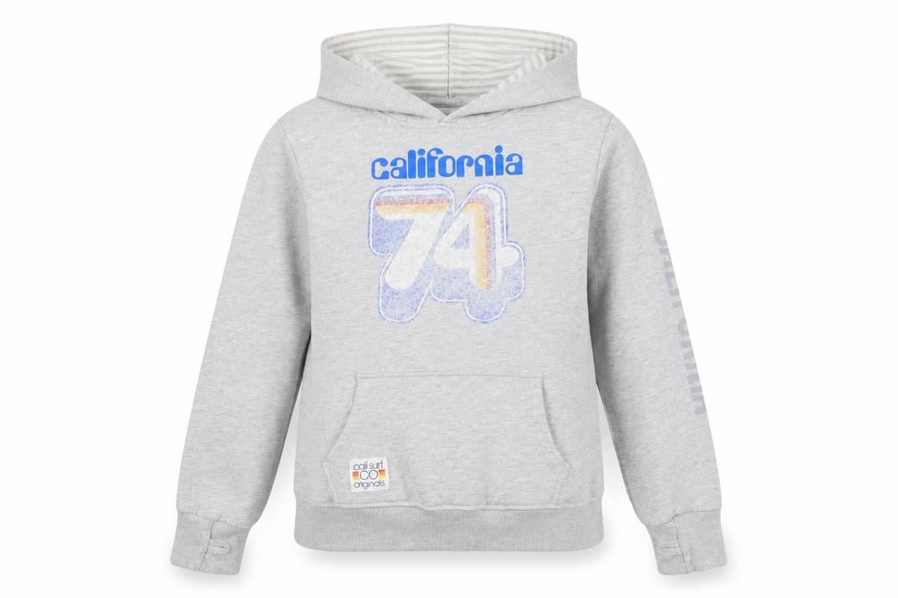 Calisurf Women's Grey Hoodie L - Casual 70s Style