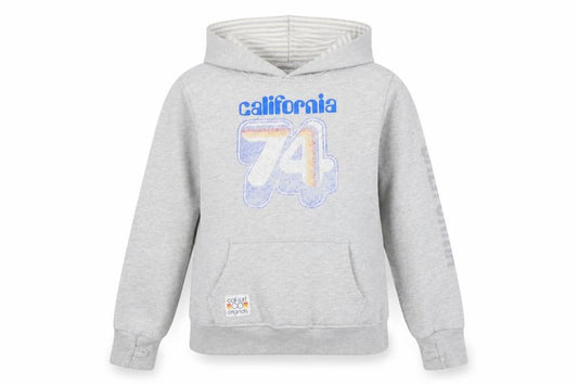 Calisurf Women's Grey Hoodie L - Casual 70s Style