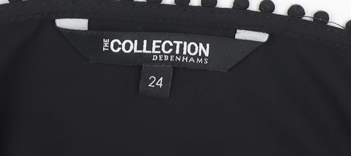 Debenhams Women's Black Cold Shoulder Blouse - Size 24