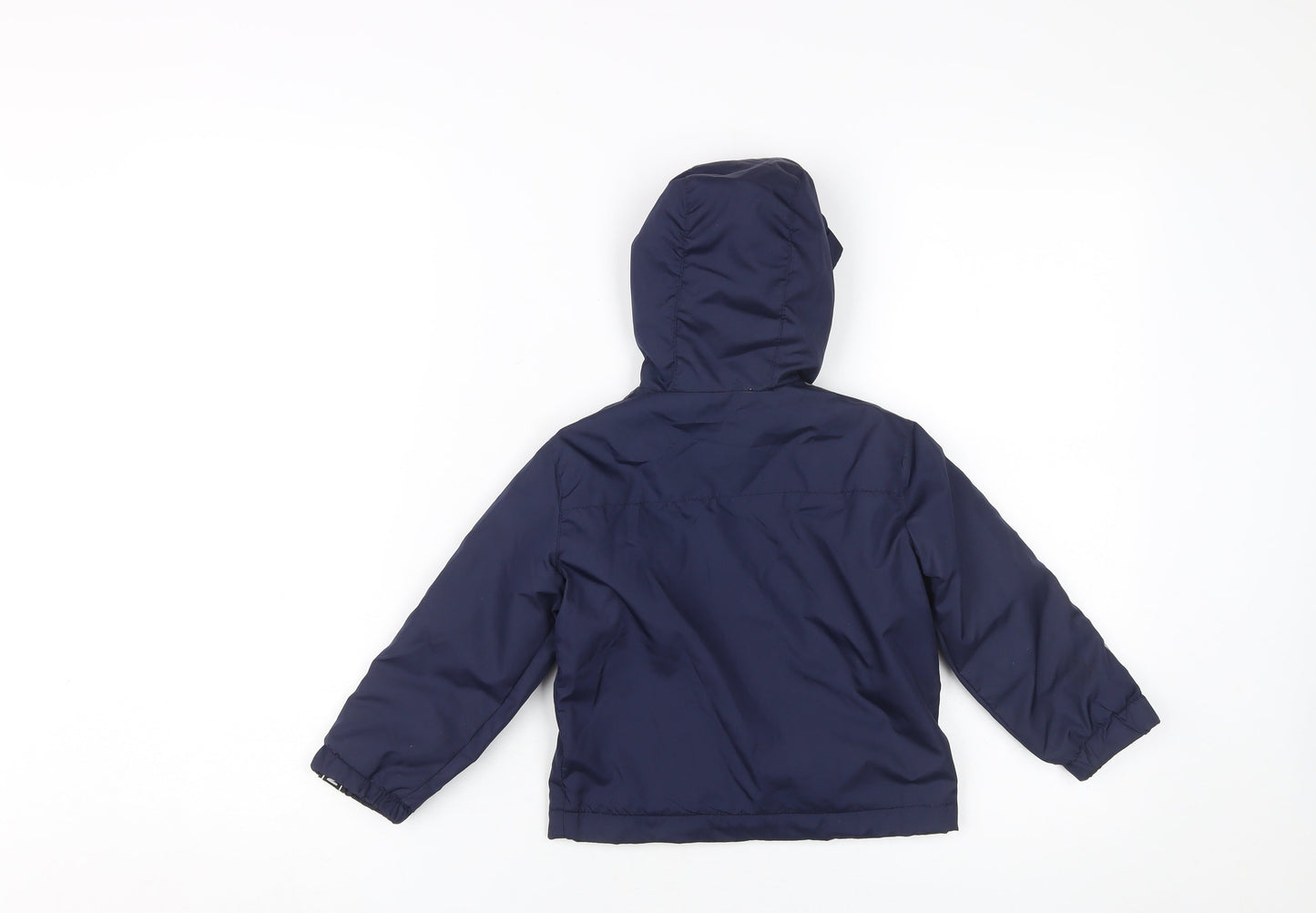 DKNY Boys Blue Basic Hooded Jacket, Size 2 Years