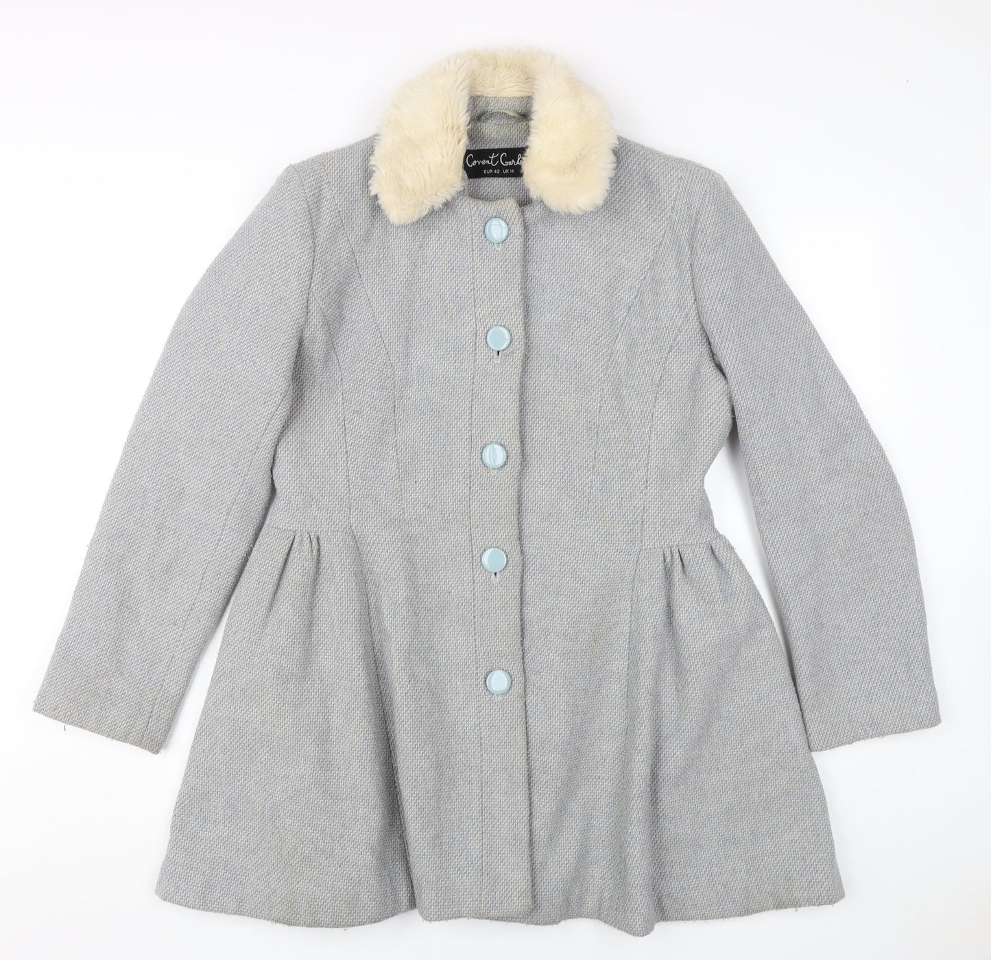 Covent Garden Women's Grey Classic Overcoat Size 14