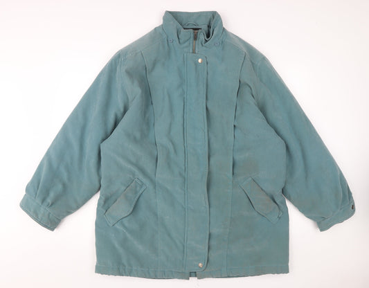 Bromley Sport Women's Green Parka Jacket L Insulated