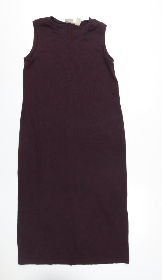 L.L. Bean Women's Purple Long Sheath Dress S