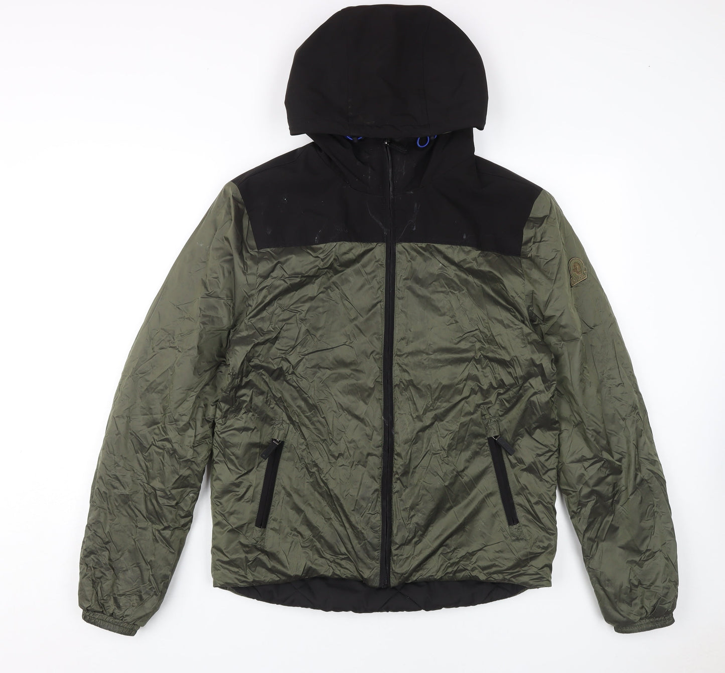 Invicta Men's S Green Hooded Puffer Jacket