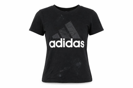 Adidas Women's Black XS T-Shirt, Casual Sporty Style